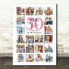 Photo Collage 50th Birthday Gift For Mother-In-Law 20-Photo Print Or Canvas
