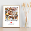 Photo Collage Wedding Anniversary Custom Gift 11-Photo Red Heart Print Or Canvas