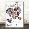 Photo Collage Custom Gift For Grandfather Father's Day 19-Photo Print Canvas