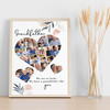 Photo Collage Custom Gift For Grandfather Father's Day 19-Photo Print Canvas