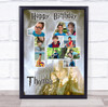 Photo Collage 10-Photo 14th Birthday Gift For Boys Harry Potter Print Canvas