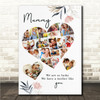 Photo Collage Gift For Mummy Mother's Day 19-Photo Any Occasion Print Canvas