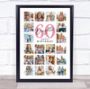 Photo Collage 60th Birthday Gift For Daughter 20-Photo Portrait Print Or Canvas