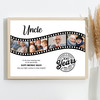 Photo Collage 100th Birthday Gift For Uncle 4-Photo Camera Film Print Or Canvas