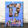 Photo Collage 7-Photo 17th Birthday Gift For Teen Boys Fortnite Print Or Canvas
