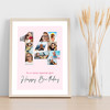 Photo Collage 10-Photo 14th Birthday Custom Gift For Girls Pink Print Or Canvas