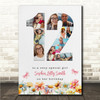Photo Collage 11-Photo 12th Birthday Gift For Kids Girls Floral Print Or Canvas