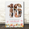 Photo Collage 11-Photo 16th Birthday Gift For Teen Girls Floral Print Or Canvas