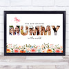 Photo Collage Floral 5-Photo Custom Gift For Mummy Any Occasion Print Or Canvas