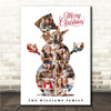 Photo Collage Christmas Custom Gift For Anyone 10-Photo Snowman Print Or Canvas