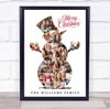 Photo Collage Christmas Custom Gift For Anyone 10-Photo Snowman Print Or Canvas
