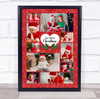 Photo Collage First Christmas Custom Gift For Baby 10-Photo Red Print Or Canvas