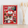 Photo Collage First Christmas Custom Gift For Baby 10-Photo Red Print Or Canvas