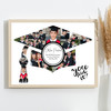 Photo Collage Graduation Gift For Student 17-Photo Graduate Hat Print Or Canvas