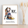 Photo Collage 30th Wedding Anniversary Custom Gift Photo Couple Print Or Canvas