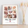 Photo Collage Custom Gift For New Baby 9-Photo Heart Red Heart Print Or Canvas Photo Collage Custom Gift For New Baby 9-Photo Heart Red Heart Print Or Canvas