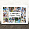 Photo Collage 40th Birthday Custom Gift For Boyfriend 22-Photo Print Or Canvas Photo Collage 40th Birthday Custom Gift For Boyfriend 22-Photo Print Or Canvas