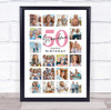 Photo Collage 50th Birthday Gift For Grandma 20-Photo Portrait Print Or Canvas