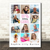 Photo Collage 11-Photo 11th Birthday Custom Gift For Kids Girl Print Or Canvas