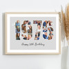 Photo Collage Grey Birthday Gift For Anyone 22-Photo Year 1976 Print Or Canvas