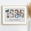 Photo Collage Grey Birthday Gift For Anyone 22-Photo Year 1986 Print Or Canvas