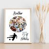 Photo Collage 21st Birthday Gift For Brother 14-Photo Football Print Or Canvas Photo Collage 21st Birthday Gift For Brother 14-Photo Football Print Or Canvas
