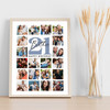 Photo Collage 21st Birthday Gift For Brother 20-Photo Portrait Print Or Canvas