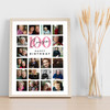 Photo Collage 100th Birthday Gift For Cousin 20-Photo Portrait Print Or Canvas