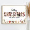 Photo Collage Christmas Gift For Anyone 9-Photo Festive Floral Print Or Canvas