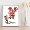 Photo Collage First Christmas Custom Gift 11-Photo Santa Claus Print Or Canvas