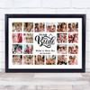 Photo Collage Hen Do Custom Gift For Bride 20-Photo Team Bride Print Or Canvas