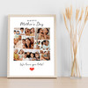 Photo Collage Gift For Anyone Mother's Day 11-Photo Red Heart Print Or Canvas