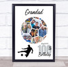 Photo Collage Print Or Canvas 100th Birthday Gift For Grandad 14-Photo Football