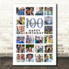 Photo Collage Print Or Canvas 100th Birthday Custom Gift For Boyfriend 20-Photo