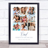 Photo Collage Father's Day Gift For Dad 9-Photo There Is No One Like You Print