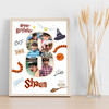 Photo Collage 6-Photo 8th Birthday Gift For Kids Boys Harry Potter White Print