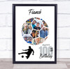 Photo Collage Print Or Canvas 100th Birthday Gift For Fiancé 14-Photo Football