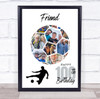 Photo Collage Print Or Canvas 100th Birthday Gift For Friend 14-Photo Football