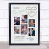 Photo Collage Gift For Grandfather First Father's Day 6-Photo Calendar Print