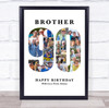 Photo Collage Print Or Canvas 90th Birthday Custom Gift For Him 16-Photo 90
