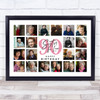 Photo Collage Print Or Canvas 90th Birthday Gift For Sister-In-Law 20-Photo