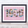 Photo Collage Pink Birthday Gift For Mother-In-Law 24-Photo Year 1956 Print