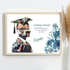 Photo Collage Graduation Gift For Student 6-Photo Male Graduate Blue Print