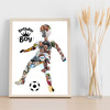 Photo Collage Kids Boys Birthday Gift 10-Photo Boy Playing Football Print Canvas