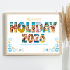 Photo Collage 11-Photo Family Holiday 2026 Seashell Gift For Anyone Print Canvas