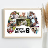 Photo Collage Kids Birthday Gift For Boys Any Age 8-Photo Game Pad Print Canvas