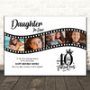 Photo Collage 40th Birthday Gift For Daughter-In-Law 4-Photo Film Print Canvas