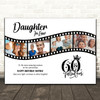 Photo Collage 60th Birthday Gift For Daughter-In-Law 4-Photo Film Print Canvas