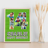 Photo Collage 10-Photo 14th Birthday Gift For Teens Boys Football Print Canvas