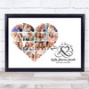 Photo Collage Memorial Gift For Anyone 14-Photo Heart Dove Heart Print Or Canvas Photo Collage Memorial Gift For Anyone 14-Photo Heart Dove Heart Print Or Canvas
